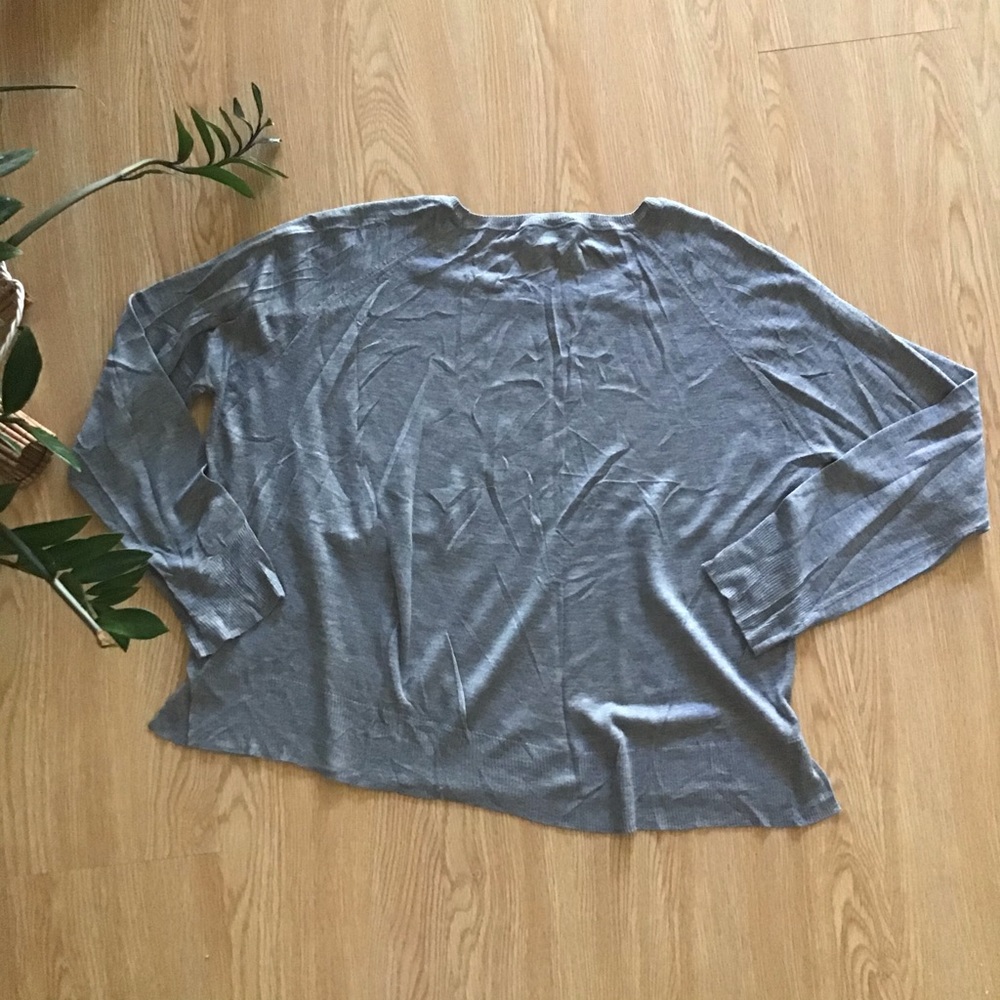 Zara knit grey lightweight crewneck sweater - Picture 5 of 6